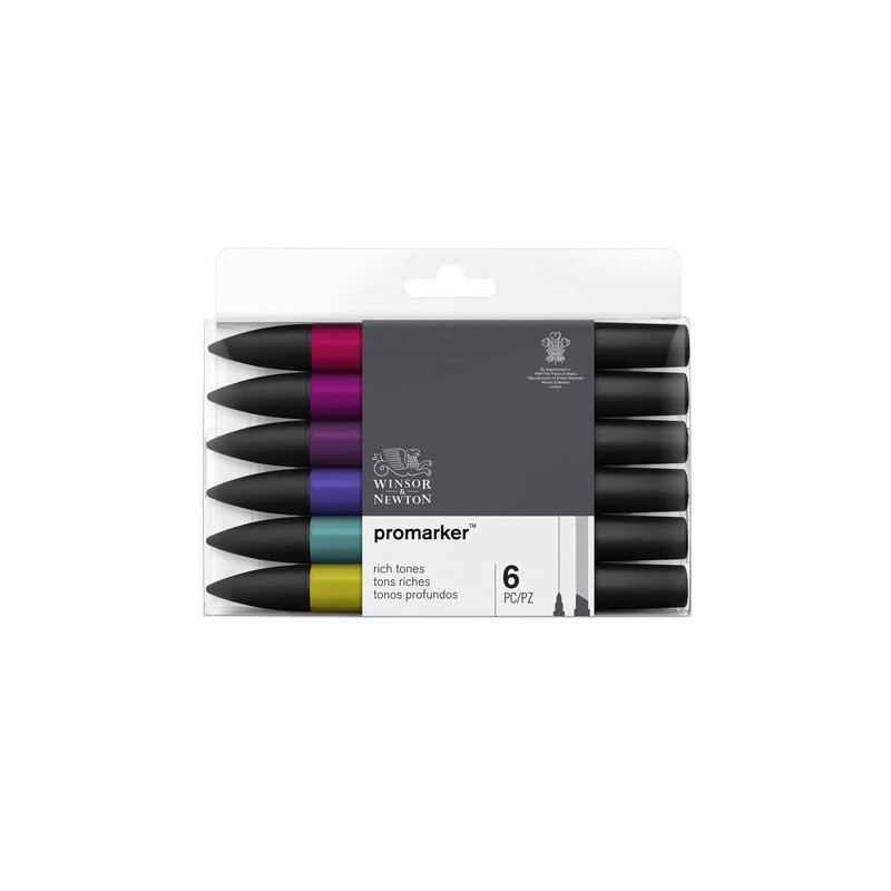 \nFine art shop - Promarker markers Set 6 rich tones | totenart.com