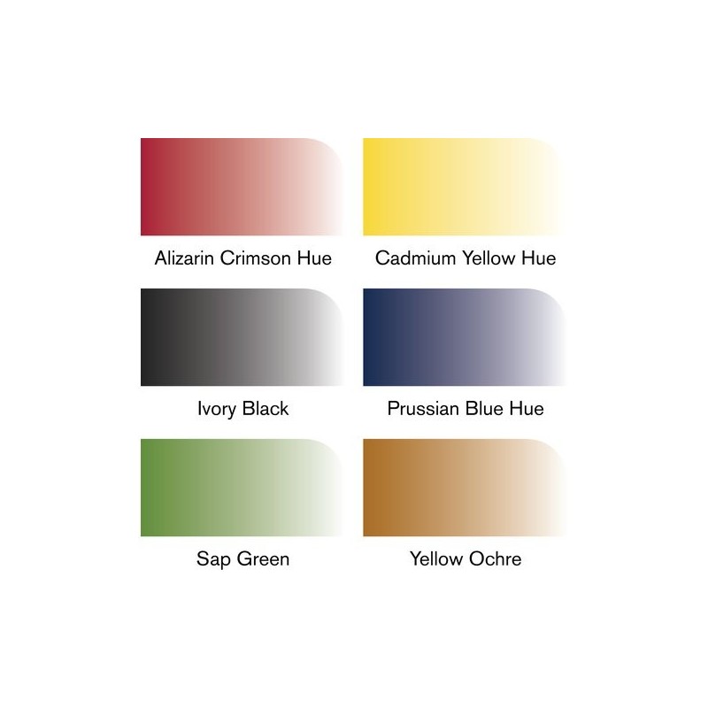 \nFine art shop - Set 6 watercolor Promarkers Winsor & Newton, basic tones | totenart.com