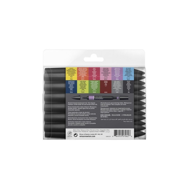 \nFine art shop - Promarker markers 12 + 1, Set 1 | totenart.com