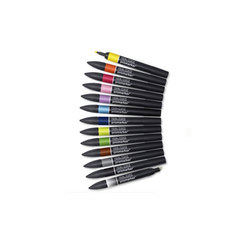 \nFine art shop - Promarker markers 12 + 1, Set 1 | totenart.com