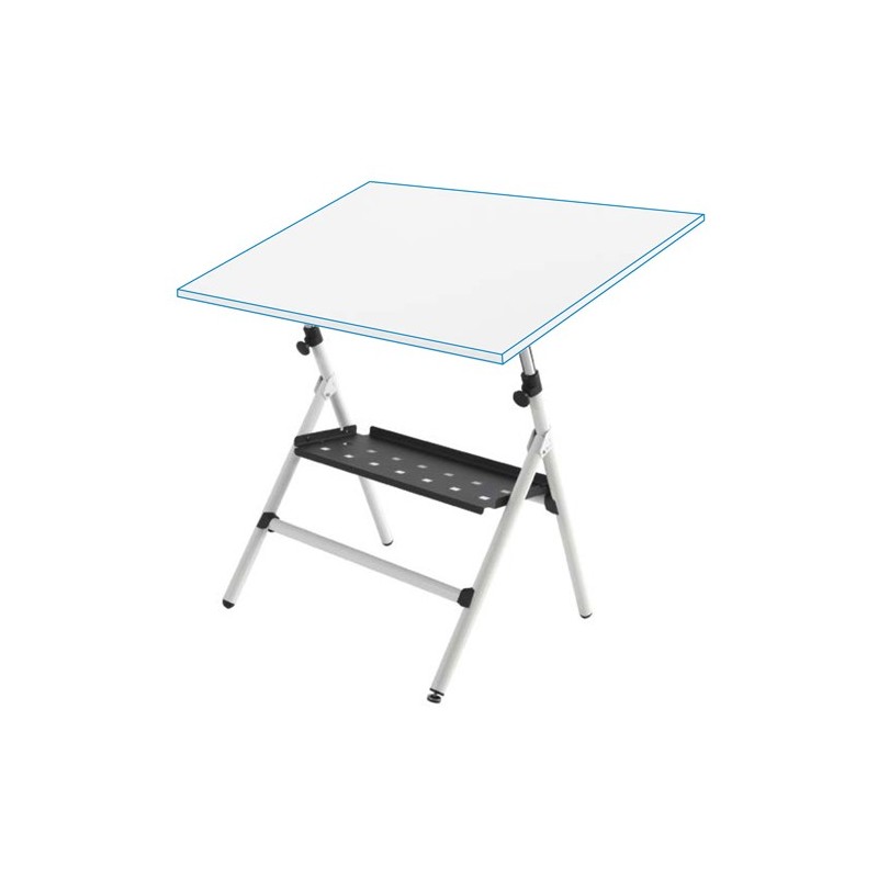 Fine art shop - Adjustable semi-professional drawing table with springs and tray, 65x90 cm. | totenart.com \n