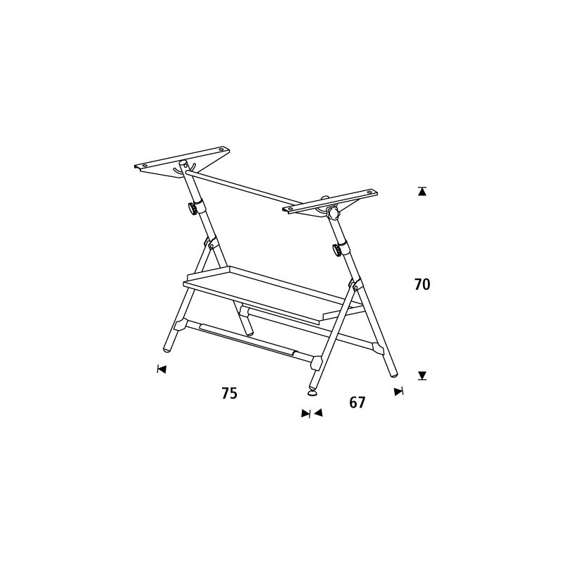 Fine art shop - Adjustable semi-professional drawing table with springs and tray, 65x90 cm. | totenart.com \n