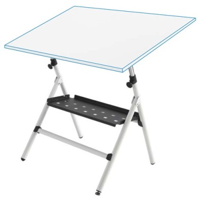Fine art shop - Adjustable semi-professional drawing table with springs and tray, 75x100 cm. | totenart.com \n