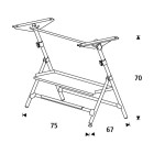Fine art shop - Adjustable semi-professional drawing table with springs and tray, 75x100 cm. | totenart.com \n
