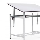 Fine art shop - Adjustable professional drawing table with crank and tray, 80x120 cm. | totenart.com \n