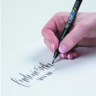 Fine art shop - Tombow Fudenosuke Marker, Soft Elastic Tip, Water Based, Black | totenart.com