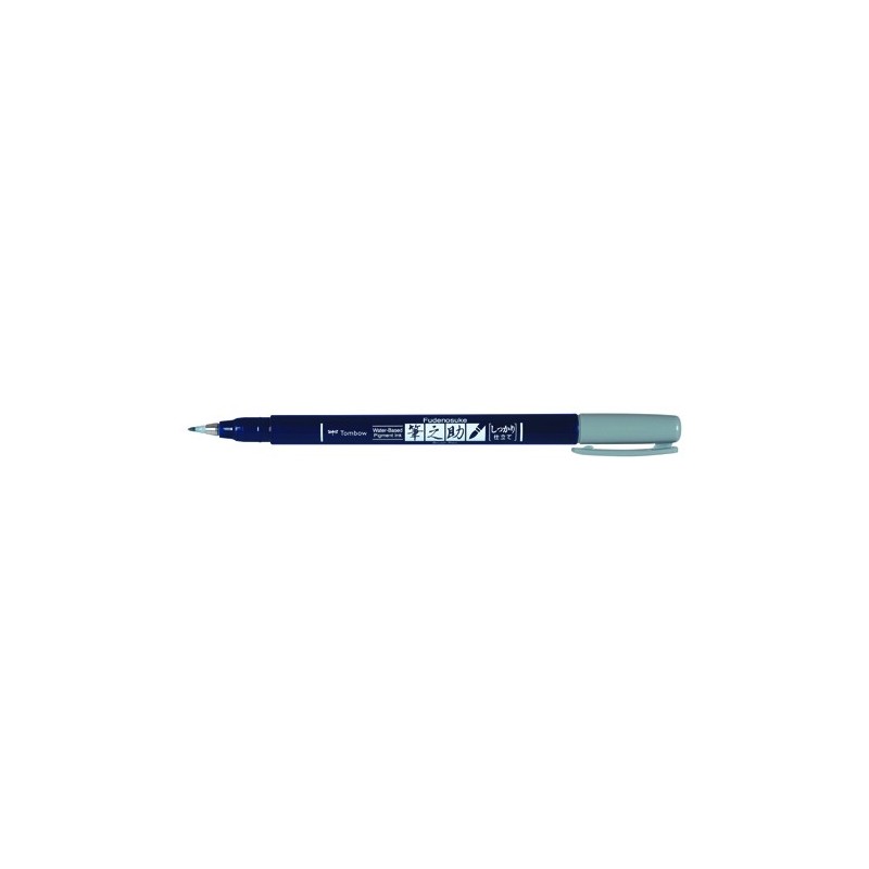 Fine art shop - Tombow Fudenosuke Marker, Hard Elastic Tip, Water Based, Gray | totenart.com