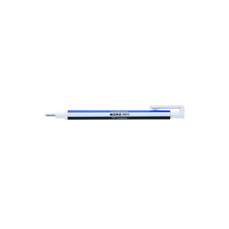 Fine art shop - Tombow MONO ZERO Precision eraser, round tip 2.3 mm. white/blue/black | totenart.com