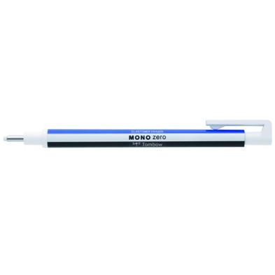 Fine art shop - Tombow MONO ZERO Precision eraser, round tip 2.3 mm. white/blue/black | totenart.com