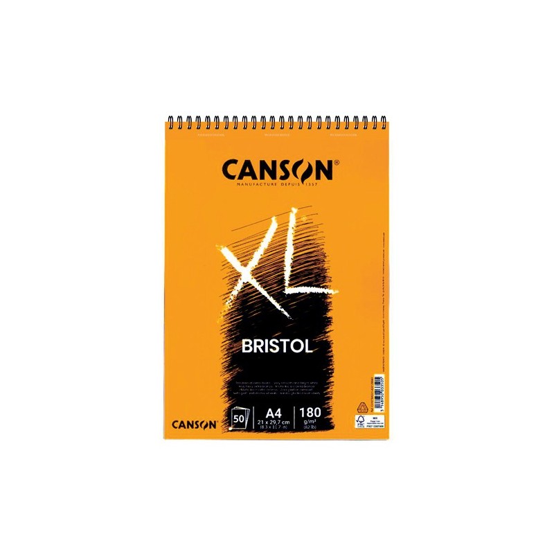  Fine art shop - Bristol Illustration Canson XL Pad, 50 sheets, 180 gsm, A4 (rings) | totenart.com