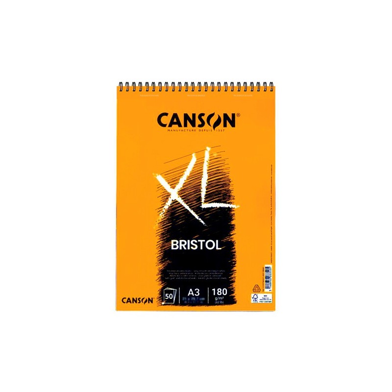  Fine art shop - Bristol Illustration Canson XL Pad, 50 sheets, 180 gsm, A3 (rings) | totenart.com