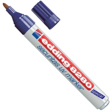 Fine art shop - Edding Permanent Marker 8280 invisible marker with UV ink. 1.5-3mm. | totenart.com