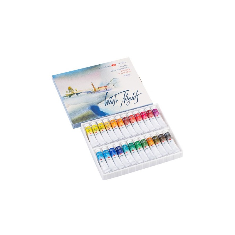 Fine art shop - Set of 24 watercolor tubes 10 ml, White Nights | totenart.com