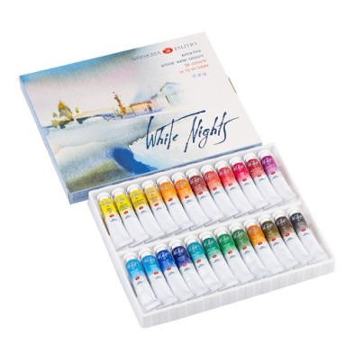 Fine art shop - Set of 24 watercolor tubes 10 ml, White Nights | totenart.com