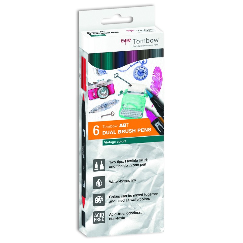 Tombow Marker Peach dual brush pen 