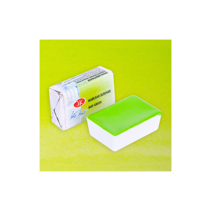 Fine art shop - White Nights Watercolors in godet May Green 745 | totenart.com