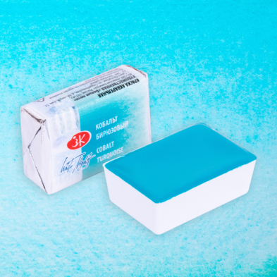 Fine art shop - White Nights Watercolors in godet Cobalt Turquoise 531 | totenart.com