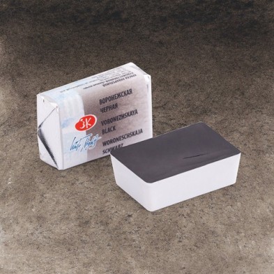 Fine art shop - White Nights Watercolors in godet Voroneshkaya Black 806 | totenart.com