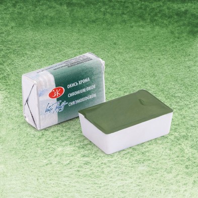 Fine art shop - White Nights Watercolors in godet Oxide of Chromium Green 704 | totenart.com