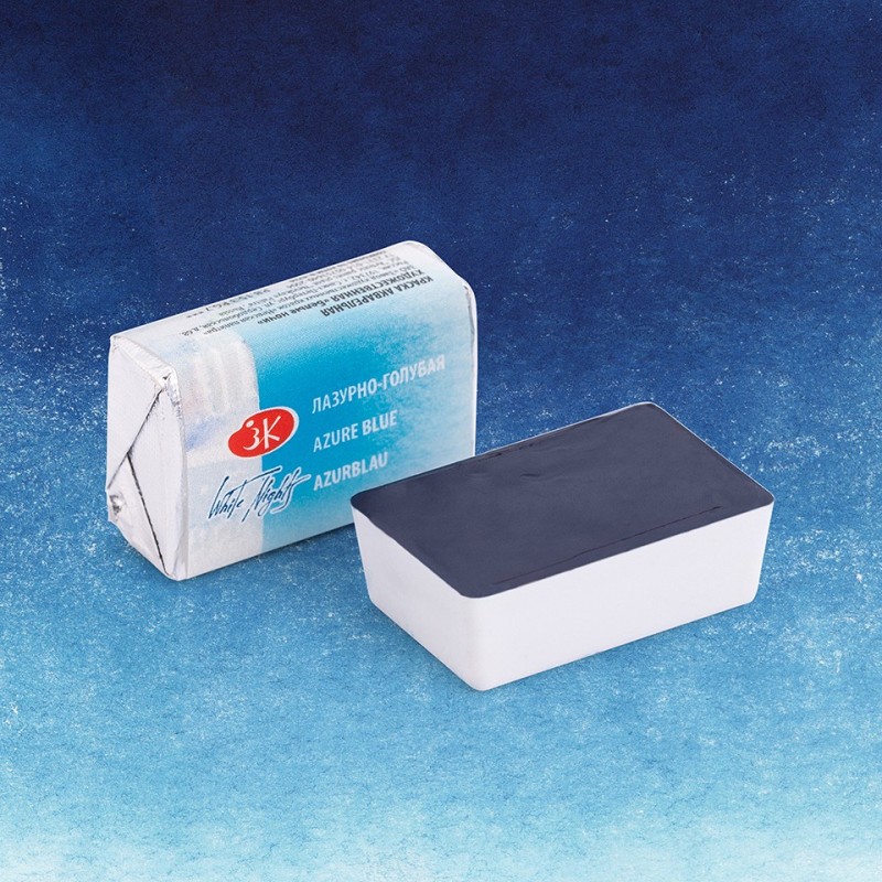 Fine art shop - White Nights Watercolors in godet Azure Blue 519 | totenart.com