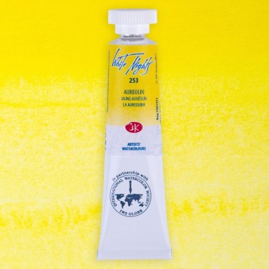 Fine art shop - White Nights Watercolors in tube 10 ml. Aureolin 253 | totenart.com