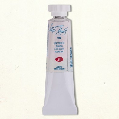 Fine art shop - White Nights Watercolors in tube 10 ml. Zinc White 100 | totenart.com