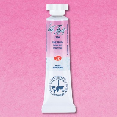 Fine art shop - White Nights Watercolors in tube 10 ml. Peony Pink 366 | totenart.com