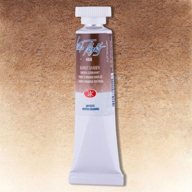 Fine art shop - White Nights Watercolors in tube 10 ml. Burnt Umber 408 | totenart.com