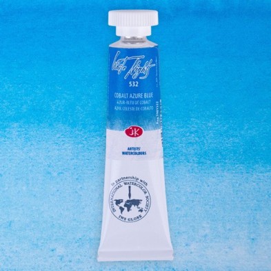 Fine art shop - White Nights Watercolors in tube 10 ml. Cobalt Azure Blue 532 | totenart.com