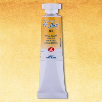 Fine art shop - White Nights Watercolors in tube 10 ml. Naples Yellow 209 | totenart.com