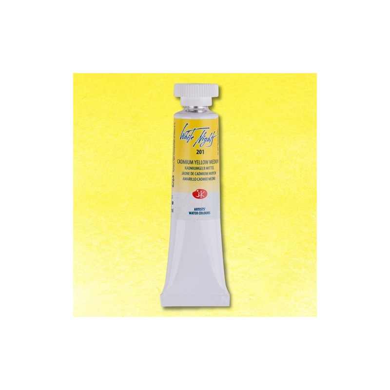 Fine art shop - White Nights Watercolors in tube 10 ml. Cadmium Yellow Medium 201 | totenart.com