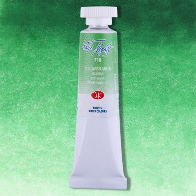 Fine art shop - White Nights Watercolors in tube 10 ml. Yellow-Green 718 | totenart.com