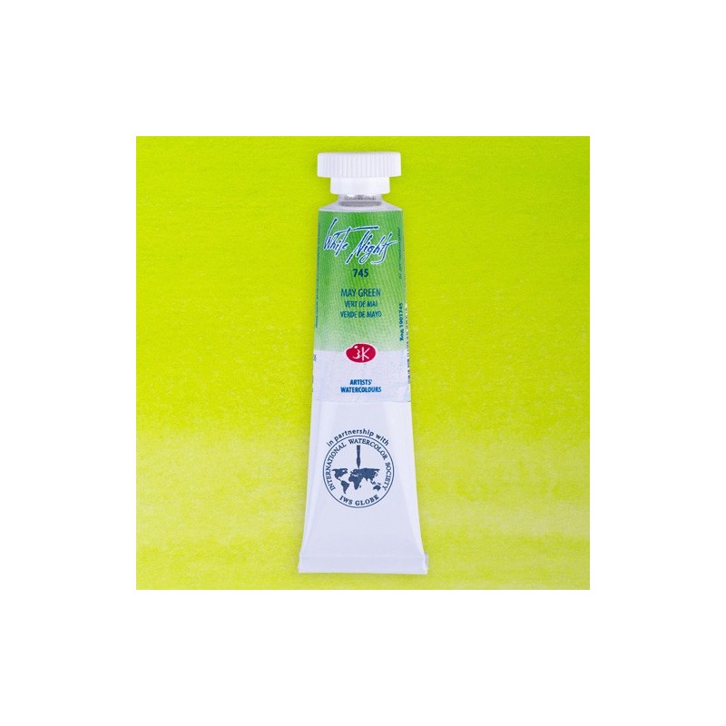 Fine art shop - White Nights Watercolors in tube 10 ml. May Green 745 | totenart.com