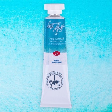 Fine art shop - White Nights Watercolors in tube 10 ml. Cobalt Turquoise 531 | totenart.com