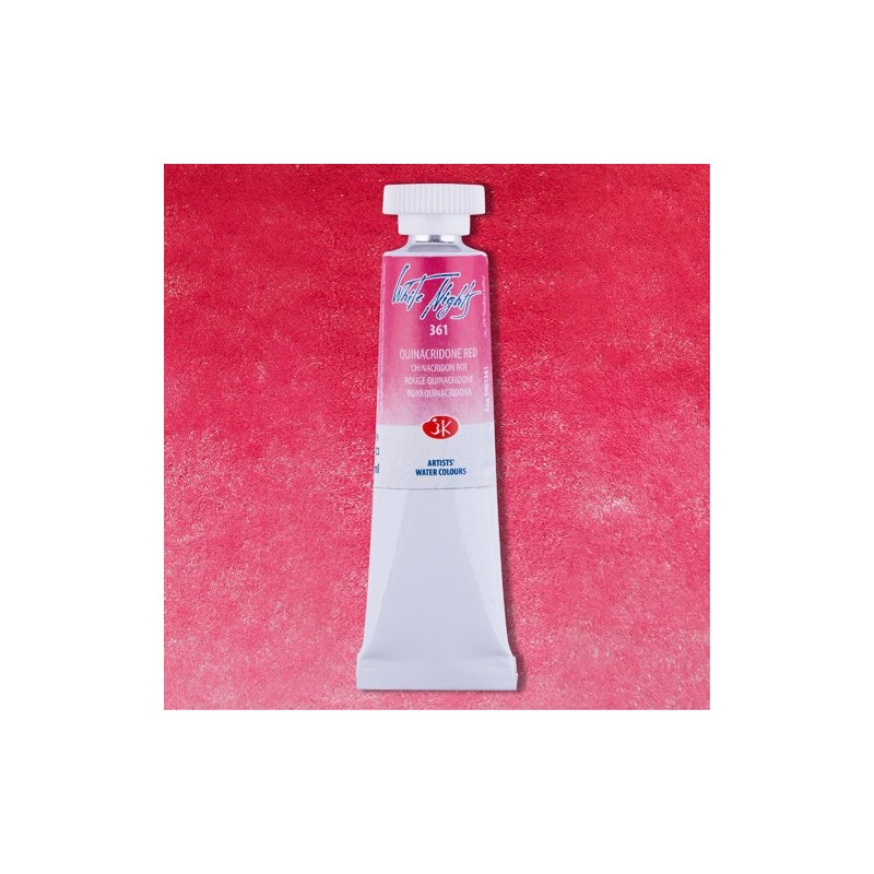 Fine art shop - White Nights Watercolors in tube 10 ml. Quinacridona Red 361 | totenart.com