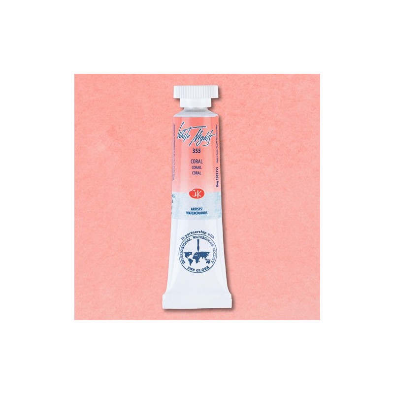 Fine art shop - White Nights Watercolors in tube 10 ml. Coral 355 | totenart.com