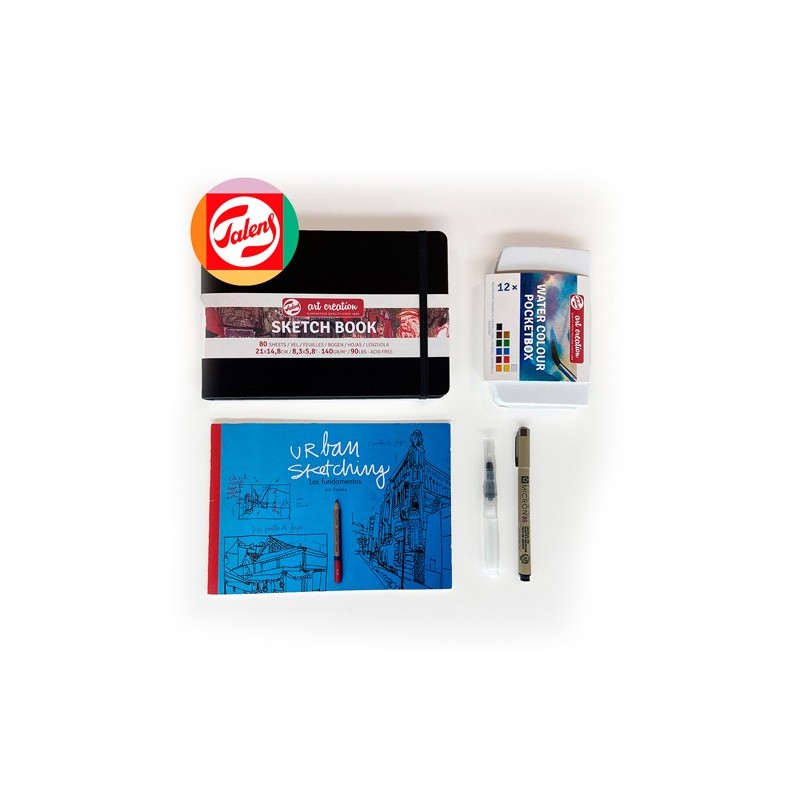 Fine art shop - Urban Sketching Set, BLACK EDITION | totenart.com