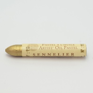 Fine art shop - Oil pastel Sennelier iridescent 5ml \nPale Rich Gold\n | totenart.com