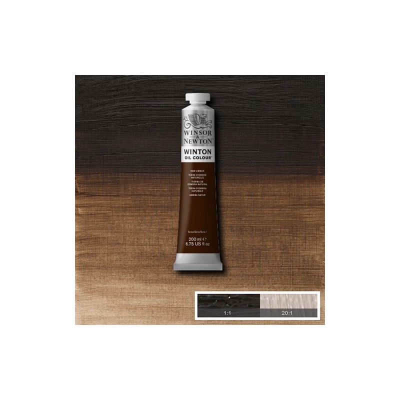 Fine art shop - Oil Winton W&N, Raw Umber, 200 ml. | totenart.com