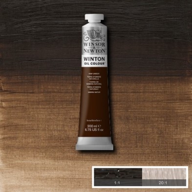Fine art shop - Oil Winton W&N, Raw Umber, 200 ml. | totenart.com
