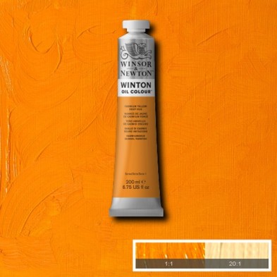 Fine art shop - Oil Winton W&N, \nCadmium Dark Yellow Hue, 200 ml. | totenart.com