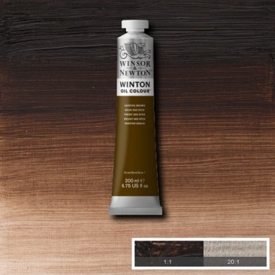 Fine art shop - Oil Winton W&N, \n\nBrown Van Dyck\n, 200 ml. | totenart.com