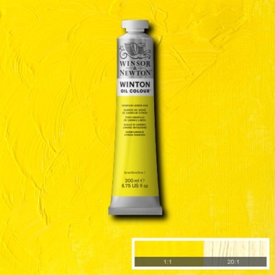 Fine art shop - Oil Winton W&N, \nCadmium Lemon Yellow, 200 ml. | totenart.com