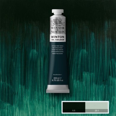 Fine art shop - Oil Winton W&N, \nDark Green Phthalo\n, 200 ml. | totenart.com
