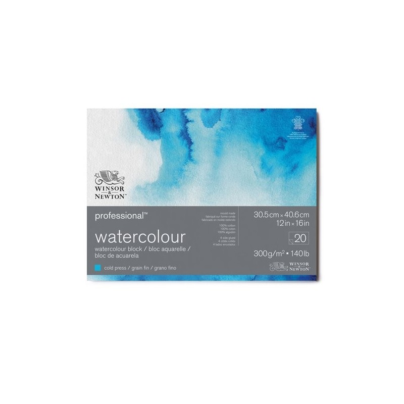  Fine art shop - Watercolor pad, 20 s, 300 g, 30,5 x 40,6 cm, Winsor&Newton | totenart.com