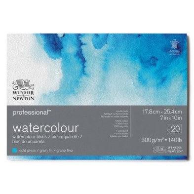  Fine art shop - Watercolor pad, 20 s, 300 g,  17,8 x 25,4 cm, Winsor&Newton | totenart.com