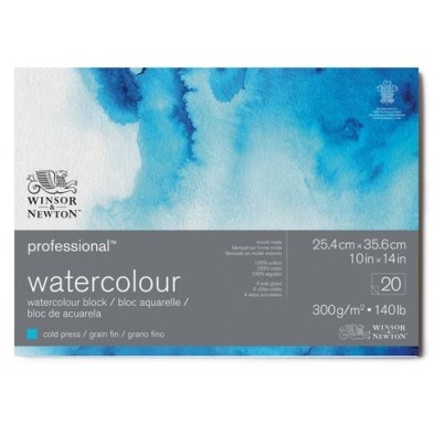  Fine art shop - Watercolor pad, 20 s, 300 g, 25,4 x 35,6 cm, Winsor&Newton | totenart.com