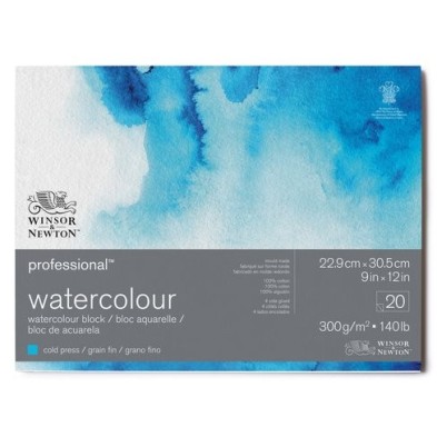  Fine art shop - Watercolor pad, 20 s, 300 g, 22,9 x 30,5 cm, Winsor&Newton | totenart.com
