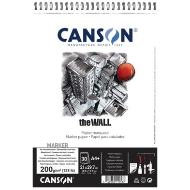  Fine art shop - Canson The Wall 200 gr, A4+, block 30 s. | totenart.com