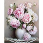 Fine art shop - Paint by numbers kit box \"Vase de Pivoines\", 40x50cm, Figured\'Art | totenart.com 